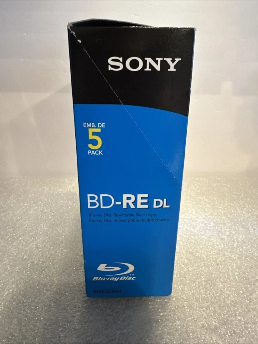5 PACK SONY BD-RE DL Blu-ray Disc Rewritable Dual-Layer 50GB 1-2x Full HD 1080